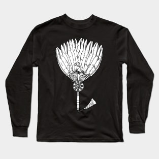 Zhuge Liang - Feather Hand Fan - Crane Strategist Long Sleeve T-Shirt